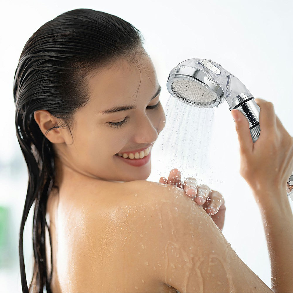 JML Pure Shower Powerful Filtering Shower Head - Stainless Steel | A002074 from JML - DID Electrical