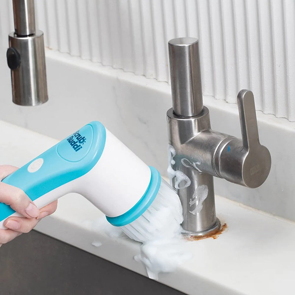 JML Scrub Buddi Electric Cleaning Brush - White & Blue | A002330 from JML - DID Electrical