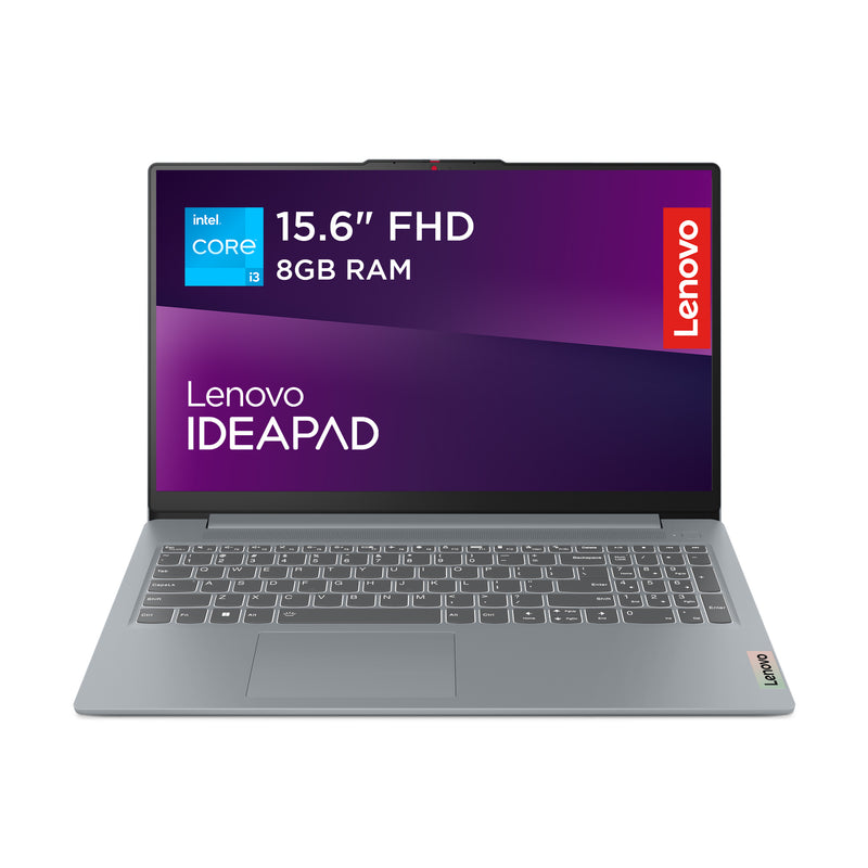 Lenovo IdeaPad Slim Intel Core i3 15.6" 8GB/128GB Laptop - Arctic Grey | 82XB0093UK from Lenovo - DID Electrical