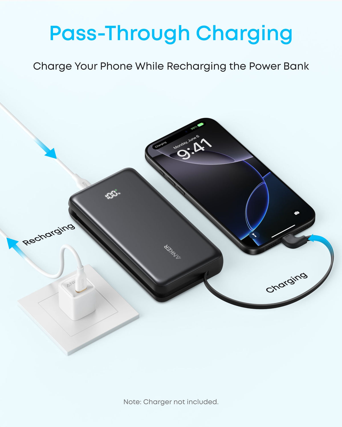 Anker Zolo 20000mAh Power Bank - Black | A110EH11