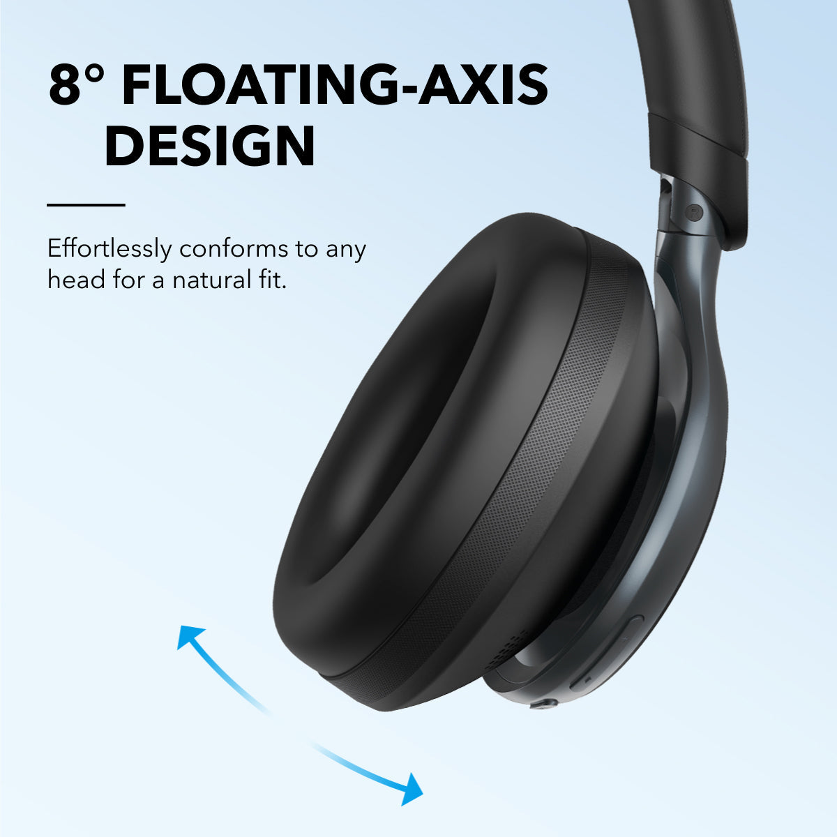 Soundcore Space One Over-Ear Wireless Noise Cancelling Headphone - Jet Black | A3035G11