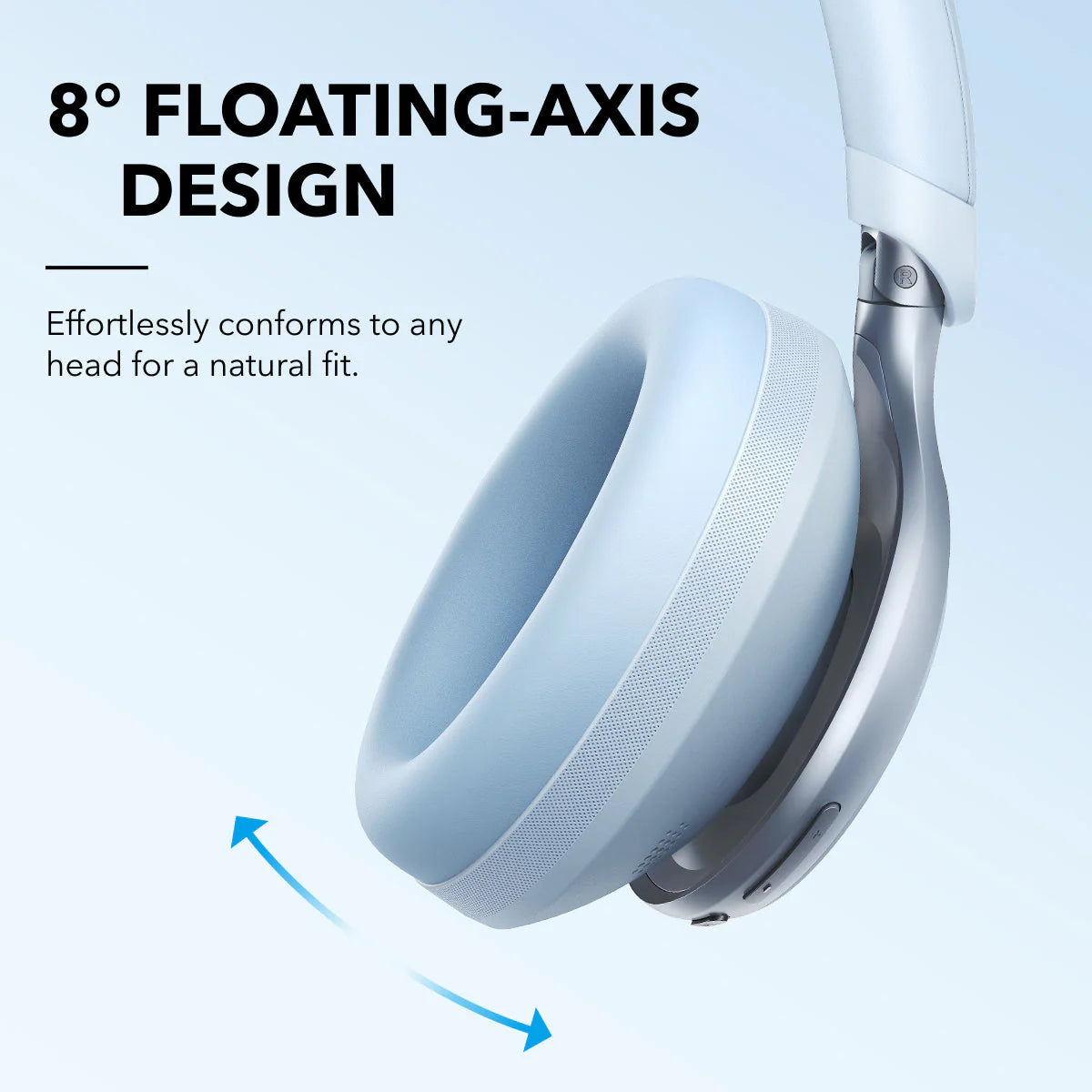 Soundcore Space One Over-Ear Wireless Noise Cancelling Headphone - Sky Blue | A3035G31