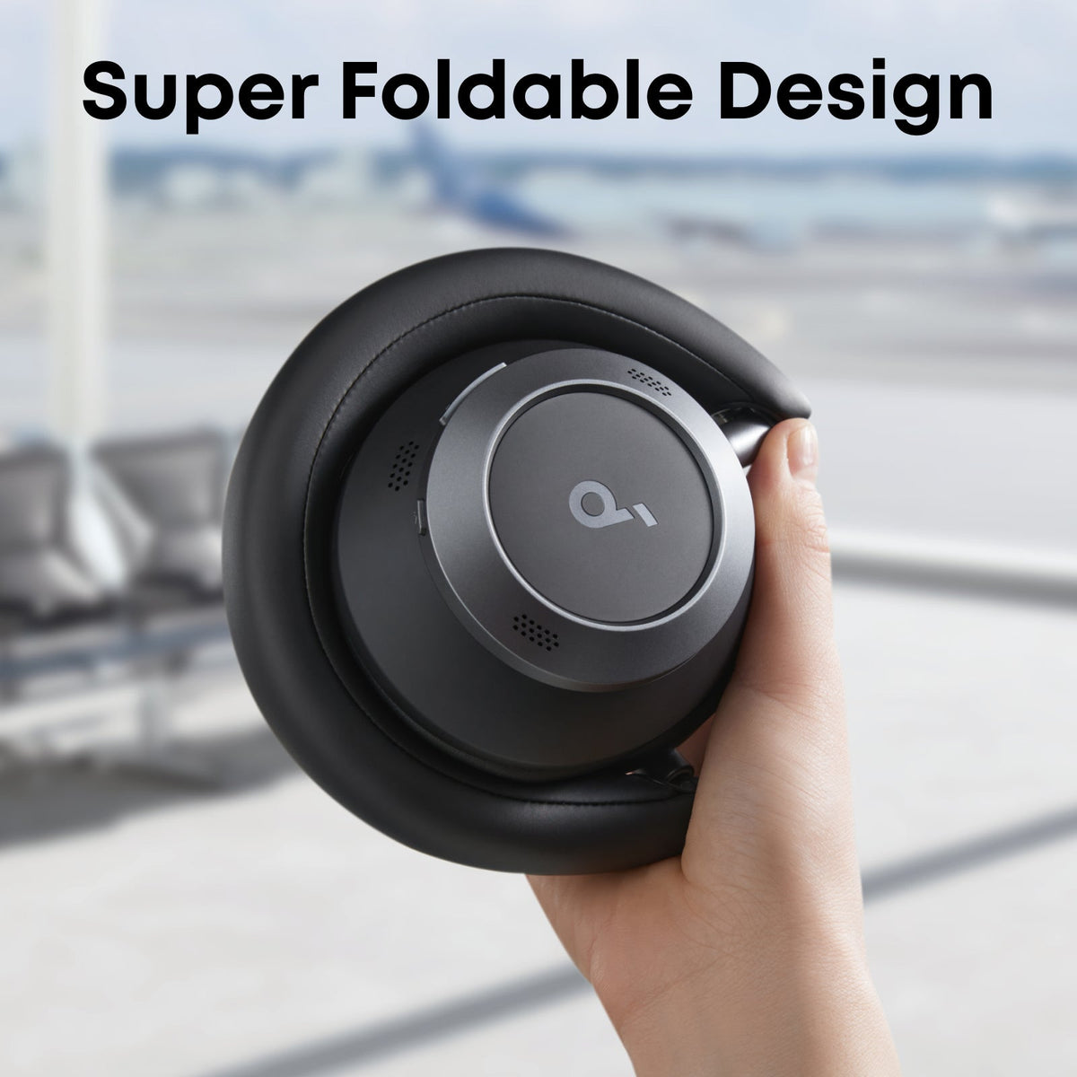 Soundcore Space One Pro Over-Ear Wireless Noise Cancelling Headphone - Jet Black | A3062G11