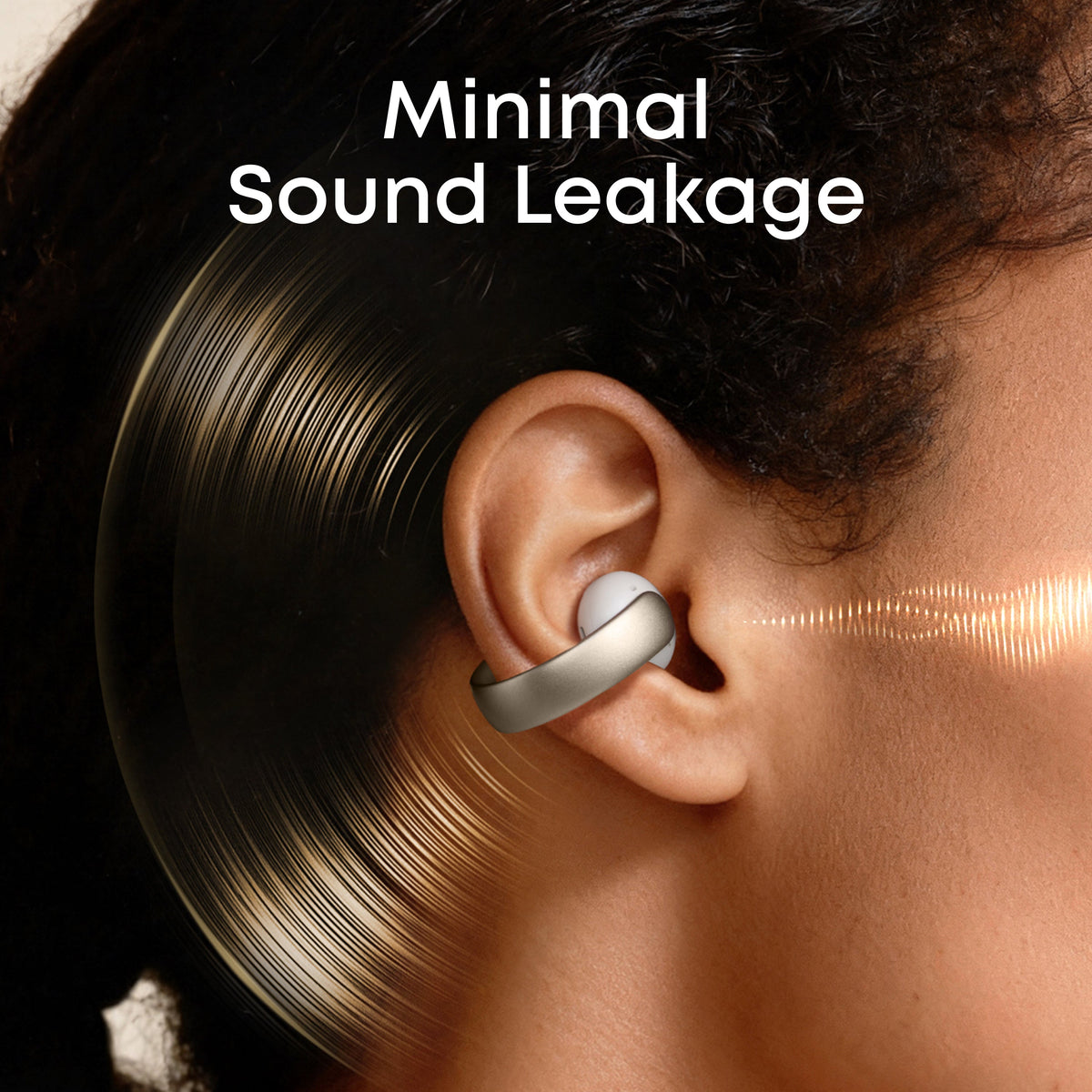 Soundcore AeroClip Open-Ear Wireless Earbuds - Champagne Mist | A3388G21