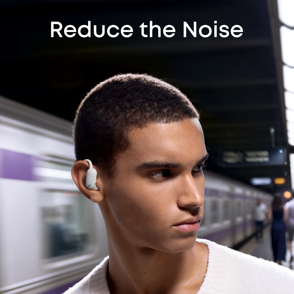 Soundcore AeroFit 2 Pro Open-Ear Wireless Bluetooth Earbuds - White | A3875G21