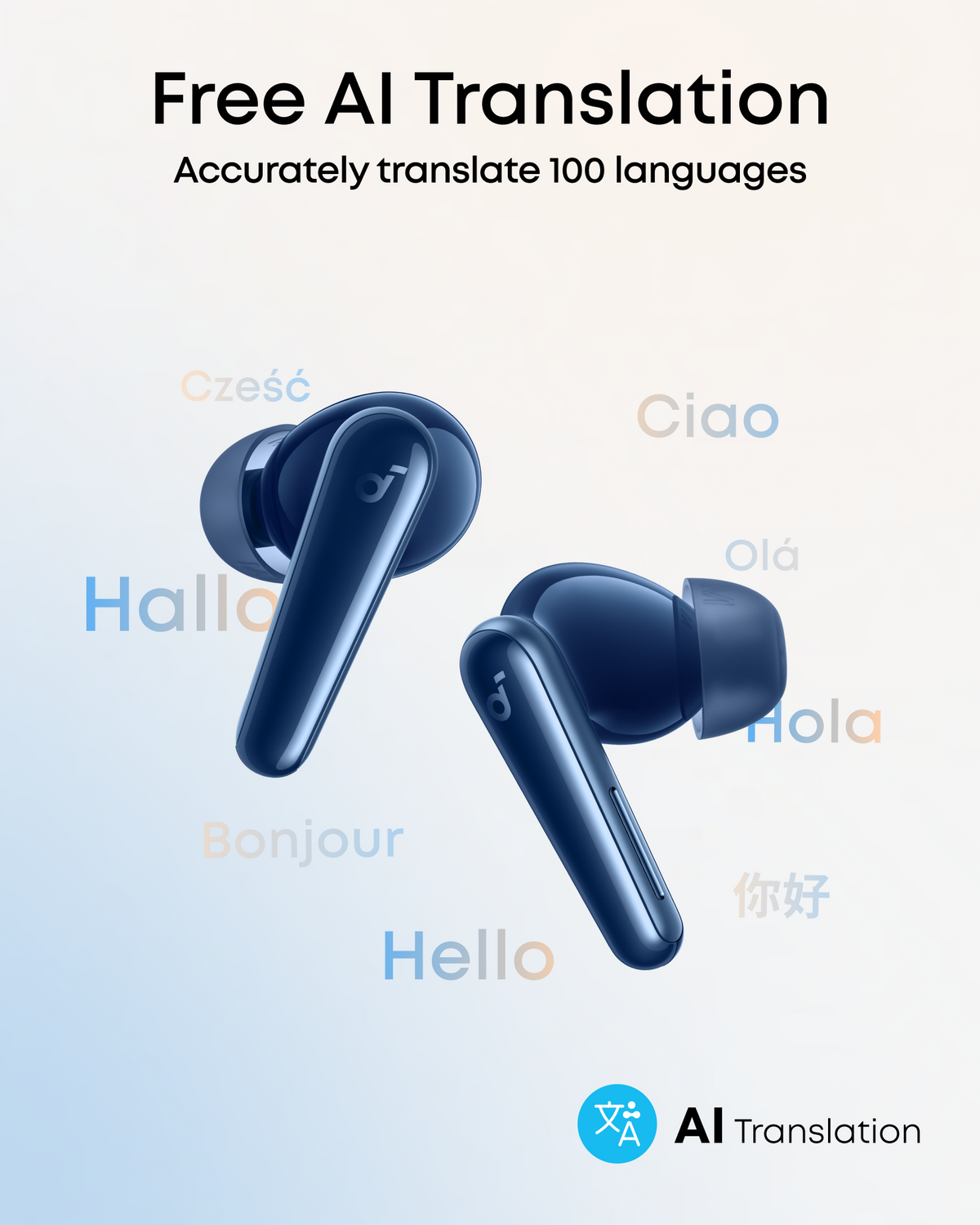 Soundcore Liberty 5 In-Ear Wireless Bluetooth Earbuds - Blue | A3957G31