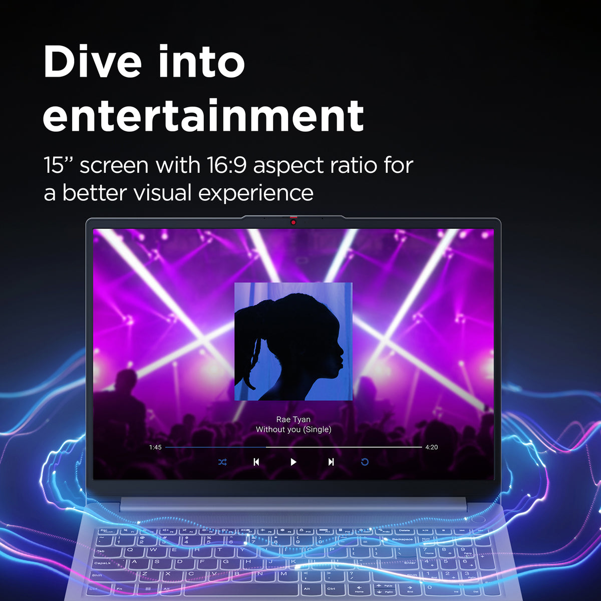 Lenovo IdeaPad Slim Intel Core i3 15.6" 8GB/128GB Laptop - Arctic Grey | 82XB0093UK from Lenovo - DID Electrical