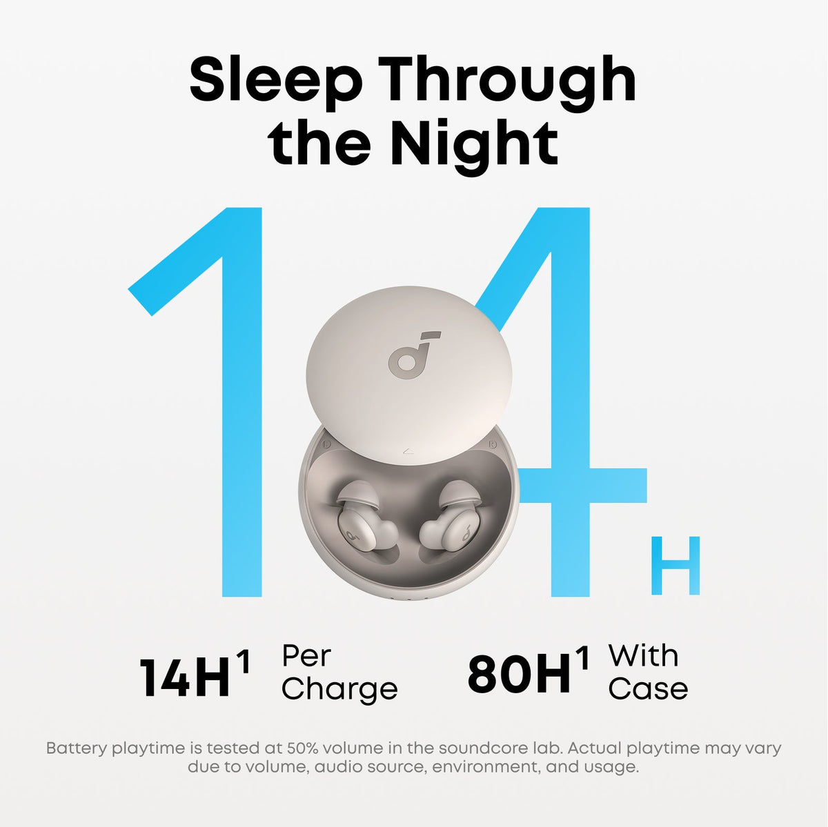 Soundcore Sleep A20 In-Ear Wireless Bluetooth Sleep Earbuds - Slumber Beige | A6611G21