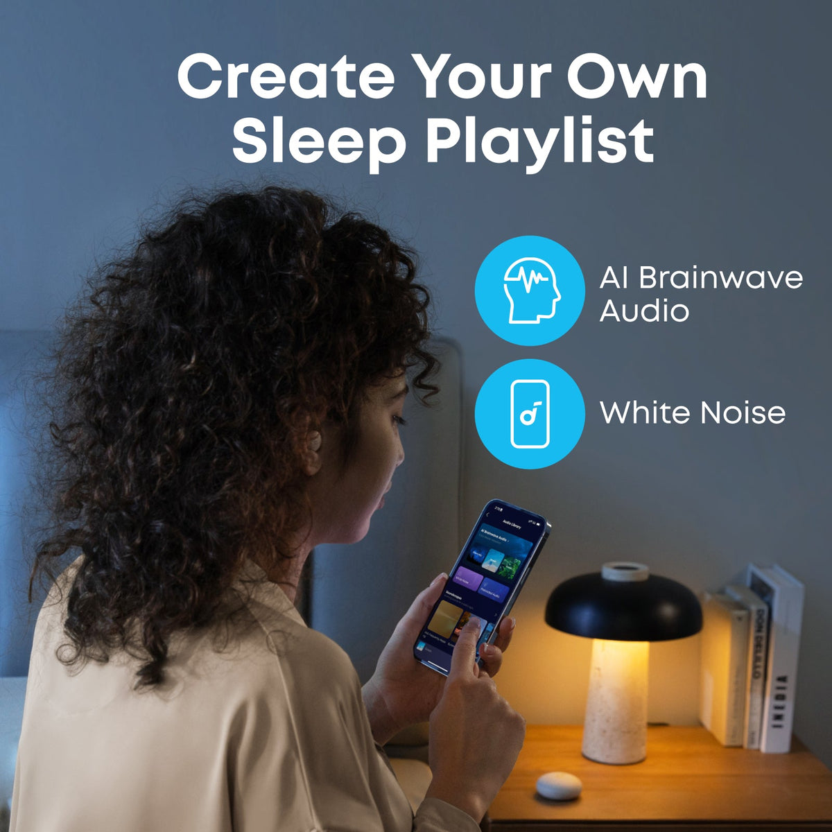Soundcore Sleep A20 In-Ear Wireless Bluetooth Sleep Earbuds - Slumber Beige | A6611G21