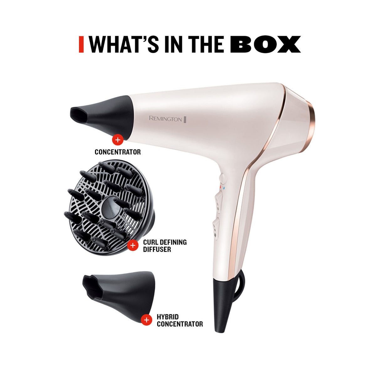 Remington Proluxe 2400W Hair Dryer - Rose Gold | AC9140