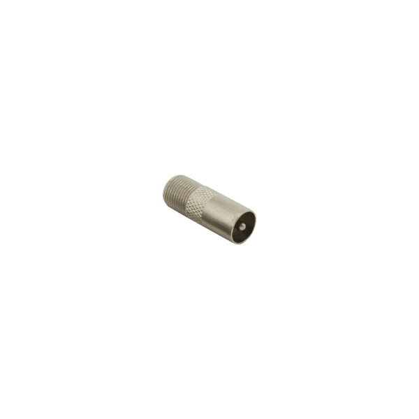 Sbox F Female To RF Male Adapter - Silver | AD.F-RF/R from Sbox - DID Electrical