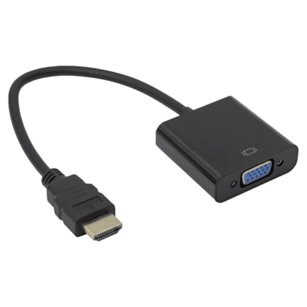 Sbox HDMI M to VGA F Adapter - Black | AD.HDMI-VGAA/R from Sbox - DID Electrical