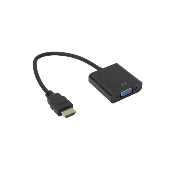 Sbox HDMI M to VGA F Adapter - Black | AD.HDMI-VGAA/R from Sbox - DID Electrical