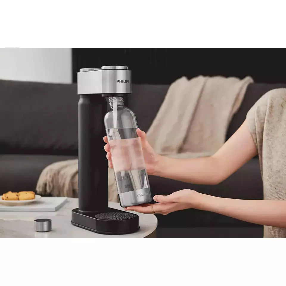 Philips GoZero Soda Maker - Black &amp; Stainless Steel | ADD4902BK/10 from Philips - DID Electrical