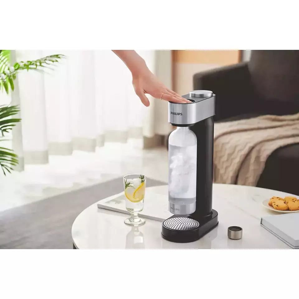 Philips GoZero Soda Maker - Black &amp; Stainless Steel | ADD4902BK/10 from Philips - DID Electrical