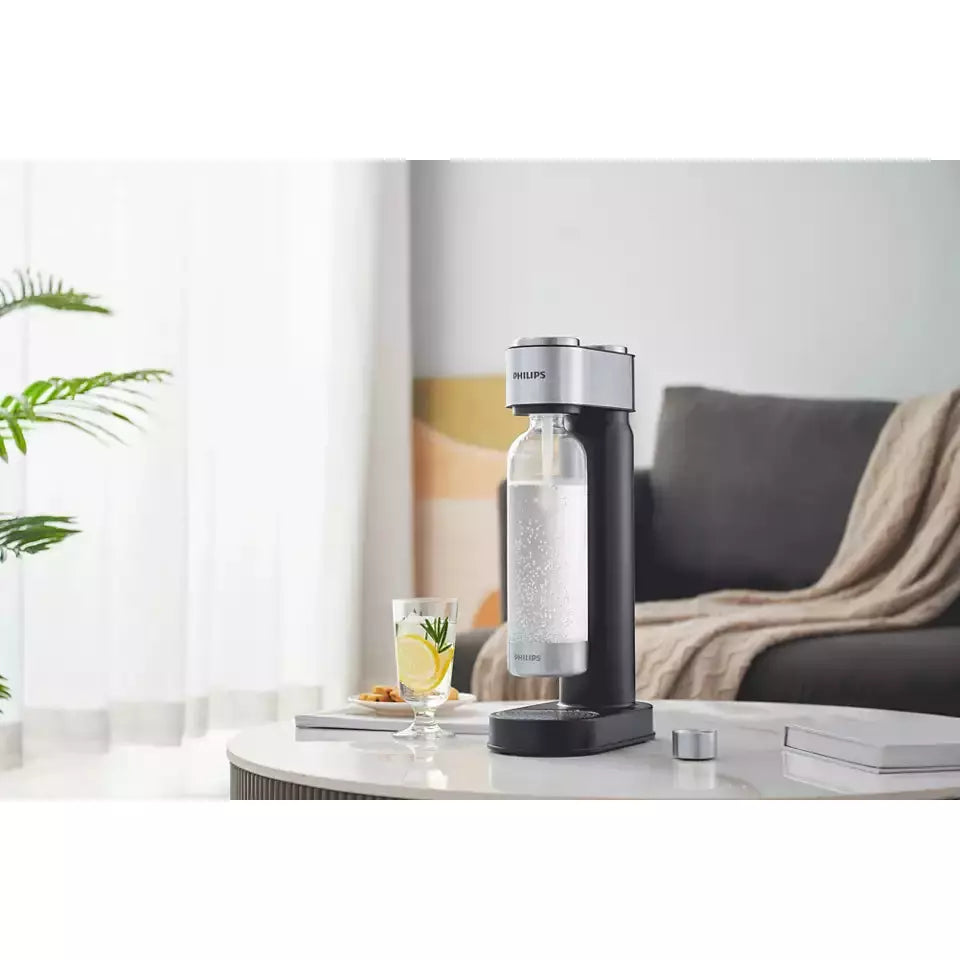 Philips GoZero Soda Maker - Black &amp; Stainless Steel | ADD4902BK/10 from Philips - DID Electrical