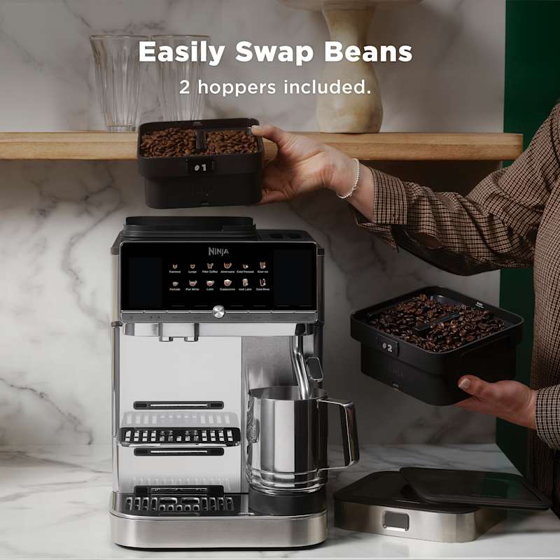 Ninja AutoBarista Pro Automatic Espresso Machine - Black & Stainless Steel | AE1051UK