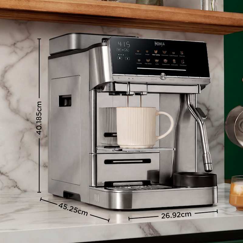 Ninja AutoBarista Pro Automatic Espresso Machine - Black & Stainless Steel | AE1051UK