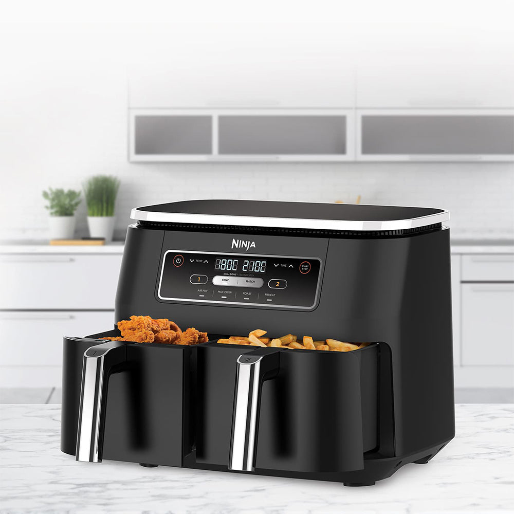 Ninja Foodi 4-in-1 Dual Zone 7.6L Air Fryer - Black | AF200UK from Ninja - DID Electrical