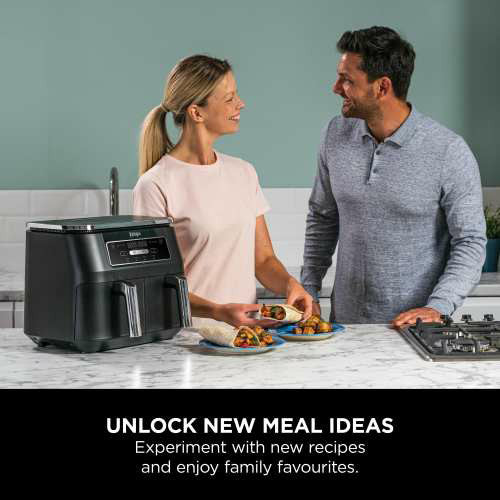 Ninja Foodi 4-in-1 Dual Zone 7.6L Air Fryer - Black | AF200UK from Ninja - DID Electrical
