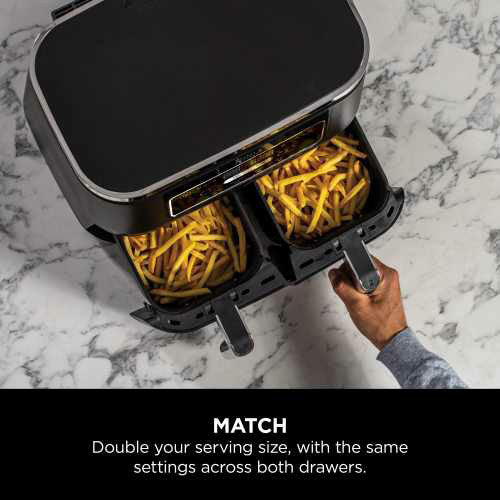 Ninja Foodi 4-in-1 Dual Zone 7.6L Air Fryer - Black | AF200UK from Ninja - DID Electrical