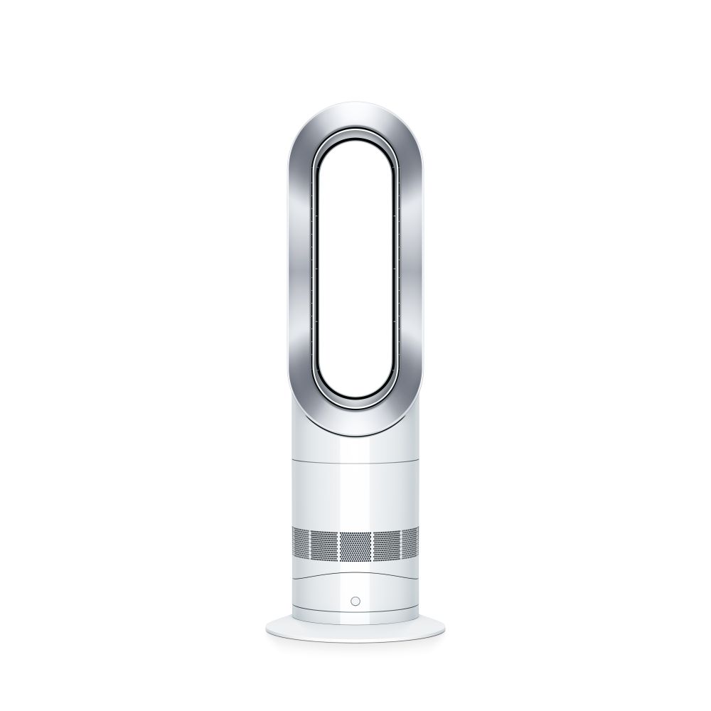 Dyson Hot + Cool Jet Focus Desk Fan Heater - White &amp; Silver | AM09 from Dyson - DID Electrical