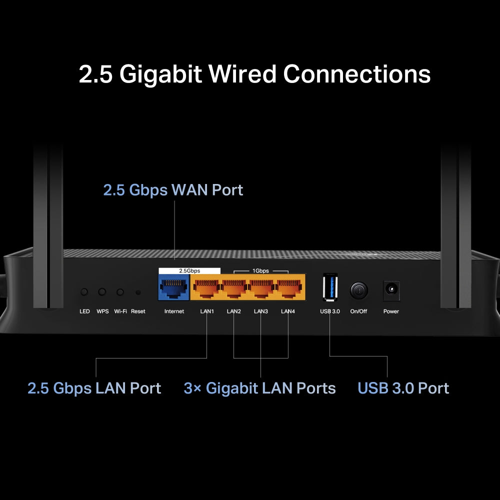 TP Link BE3600 Dual Band Wi-Fi 7 Router - Black | ARCHER BE230 from TP Link - DID Electrical