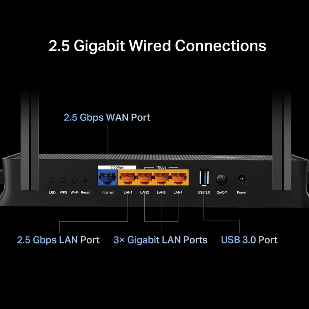 TP Link BE3600 Dual Band Wi-Fi 7 Router - Black | ARCHER BE230 from TP Link - DID Electrical