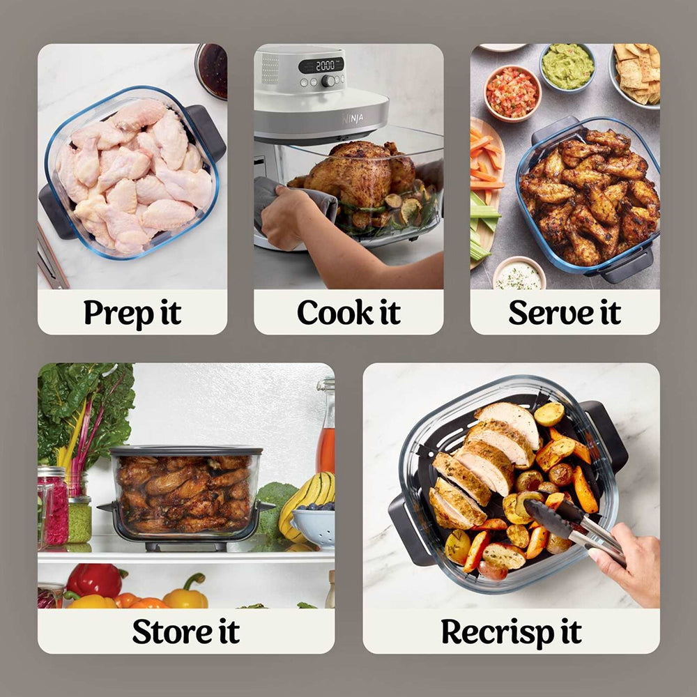 Ninja Ninja CRISPi PRO 7-in-1 XL Glass Air Fryer - Bone | AS101UKLG