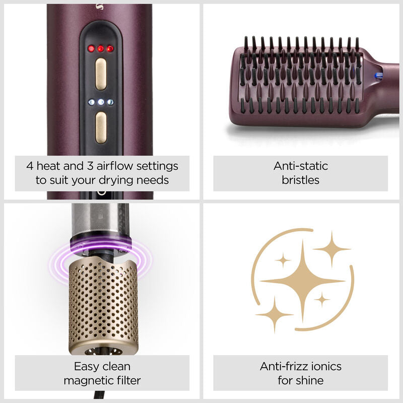 Babyliss Air Power Smooth Hair Smoothing and Straightening Brush | AS6400U from Babyliss - DID Electrical