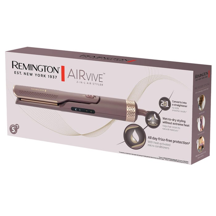Remington Airvive 2-in-1 Air Styler - Mauve & Gold | AS8930U51
