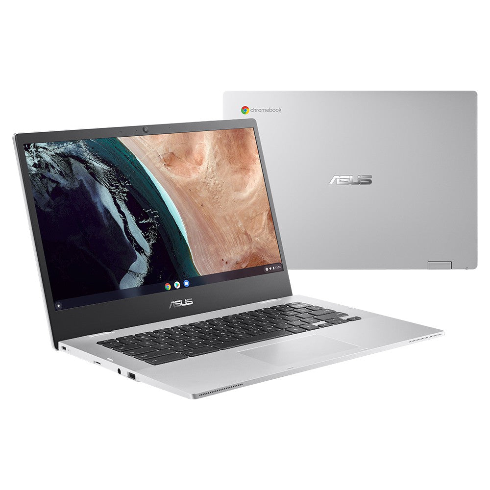 Asus Intel Celeron 14&quot; 4GB/64GB Chromebook - Transparent Silver | CX1400CKA-NK0380 from Asus - DID Electrical