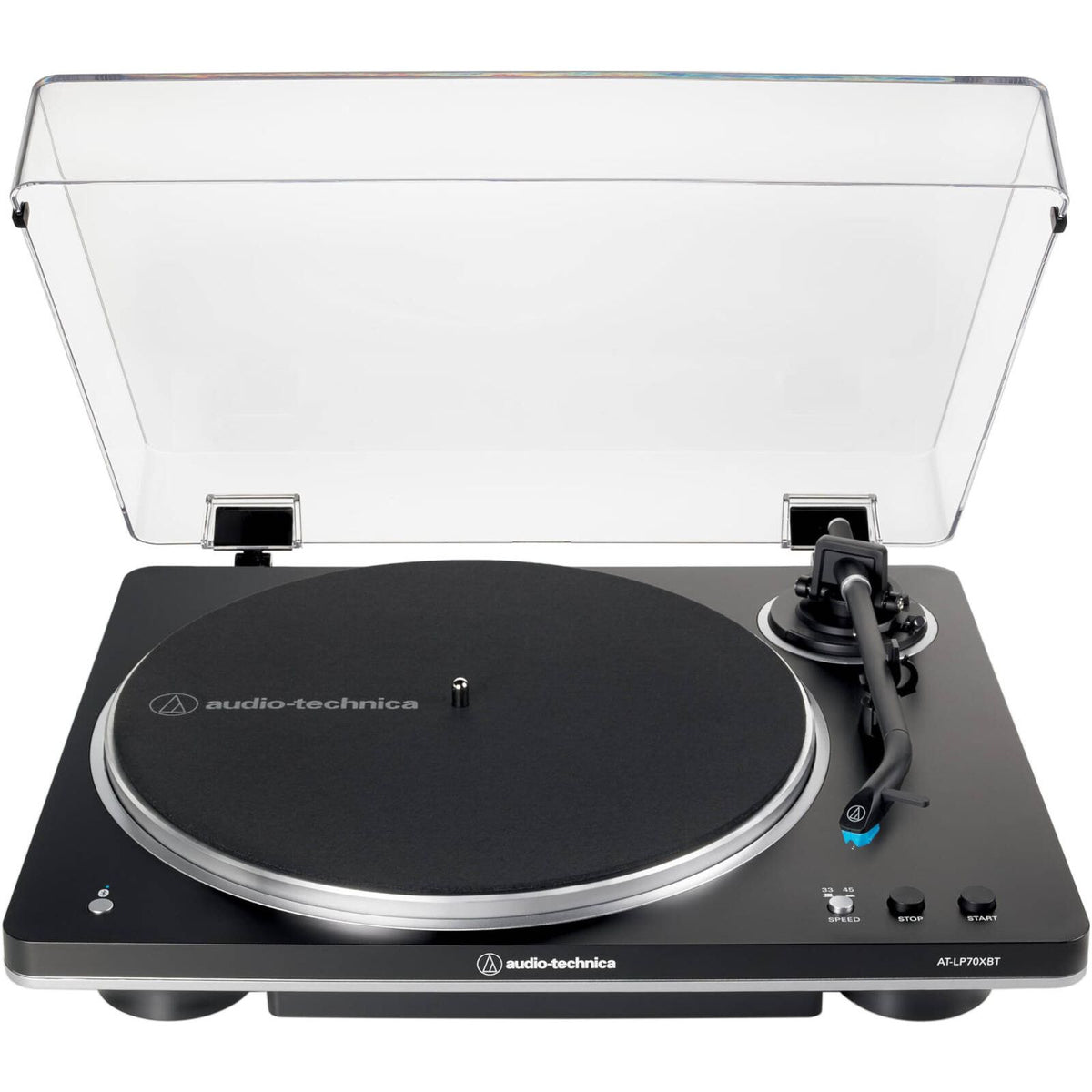 Audio Technica Fully Automatic Wireless Belt-Drive Turntable - Black & Silver | ATLP70XBTBS from Audio Technica - DID Electrical