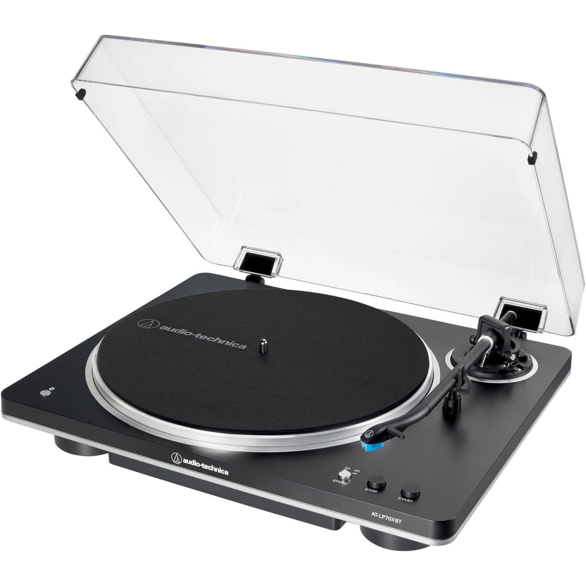 Audio Technica Fully Automatic Wireless Belt-Drive Turntable - Black & Silver | ATLP70XBTBS from Audio Technica - DID Electrical