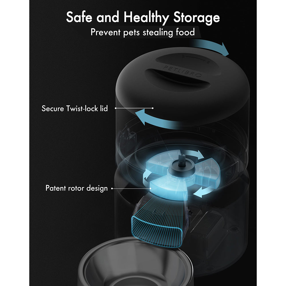 Petlibro Granary 3L Automatic Feeder - Black | PL-AF005-91B from Petlibro - DID Electrical