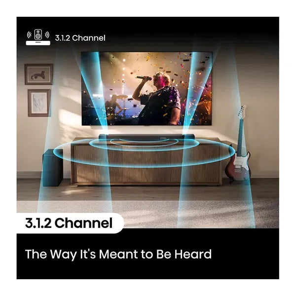 Hisense 3.1.2 Wireless Soundbar with Subwoofer - Black | AX3120Q from Hisense - DID Electrical