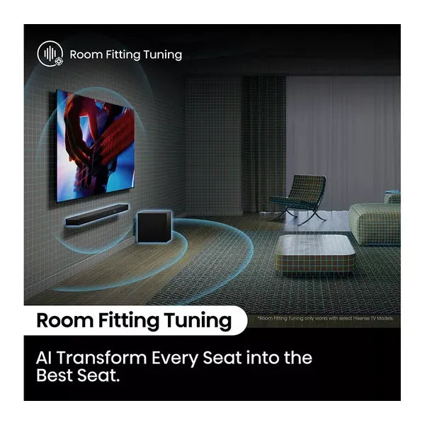 Hisense 3.1.2 Wireless Soundbar with Subwoofer - Black | AX3120Q from Hisense - DID Electrical