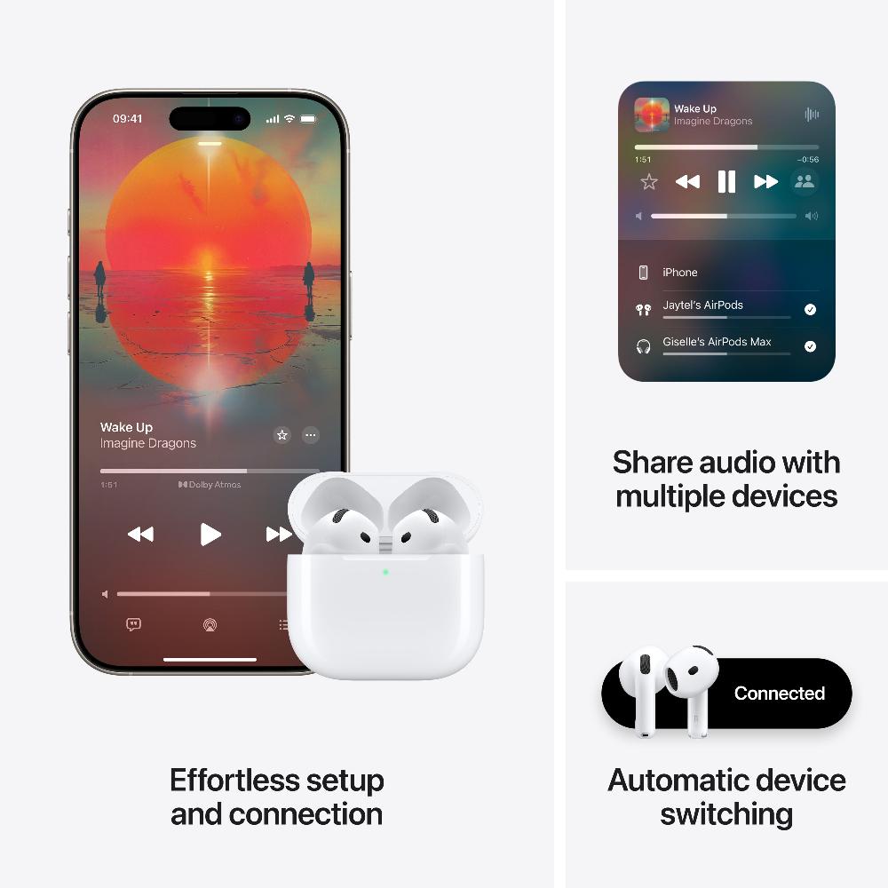 Apple Airpods 4 with Active Noise Cancellation - White | SKU from Apple - DID Electrical