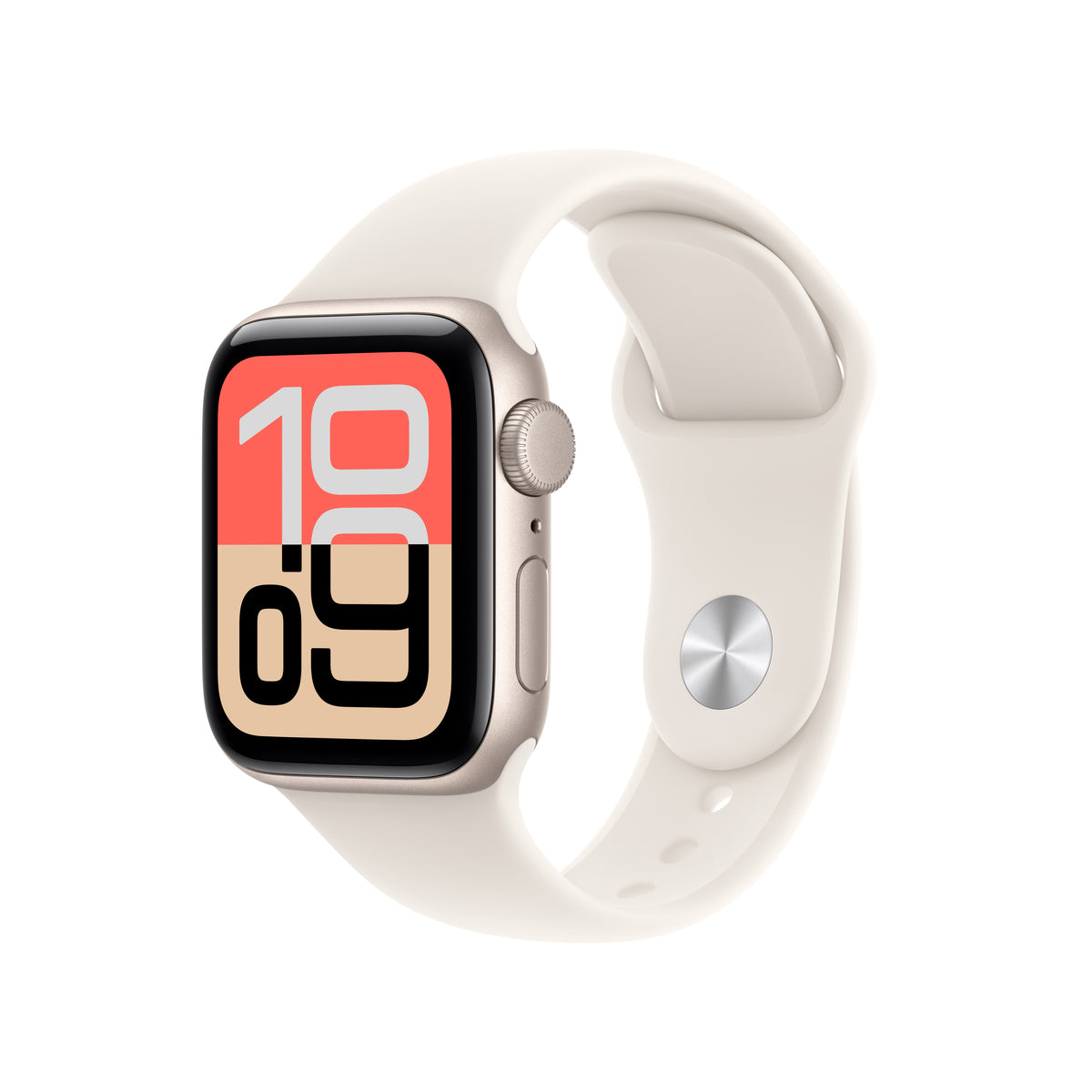 Apple Watch SE 3 GPS 40MM Starlight Aluminium Case with Starlight Sport Band - S/M | MEH34MP/A from Apple - DID Electrical