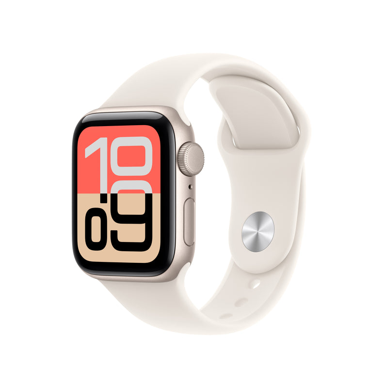 Apple Watch SE 3 GPS 40MM Starlight Aluminium Case with Starlight Sport Band - S/M | MEH34MP/A from Apple - DID Electrical