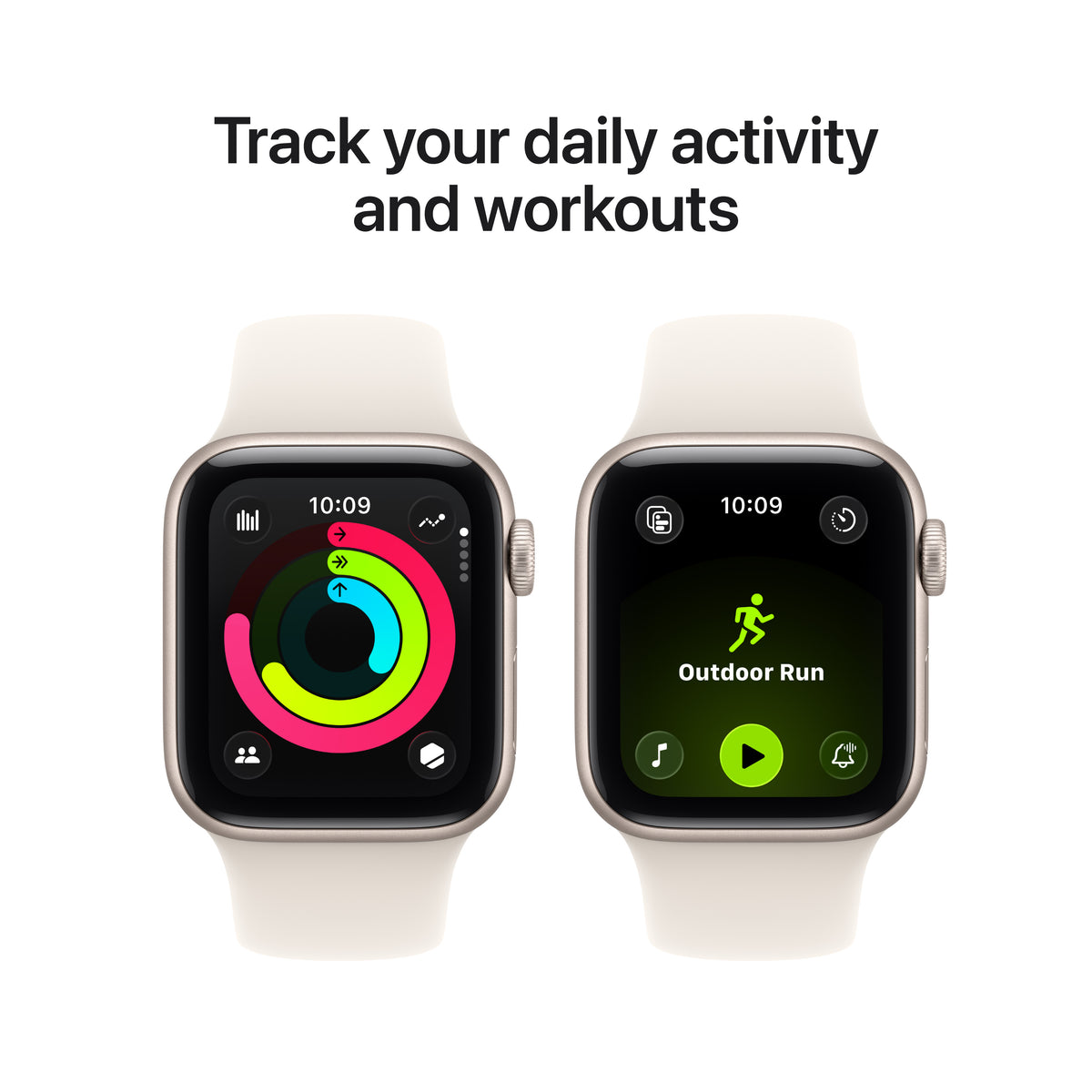 Apple Watch SE 3 GPS 40MM Starlight Aluminium Case with Starlight Sport Band - S/M | MEH34MP/A from Apple - DID Electrical