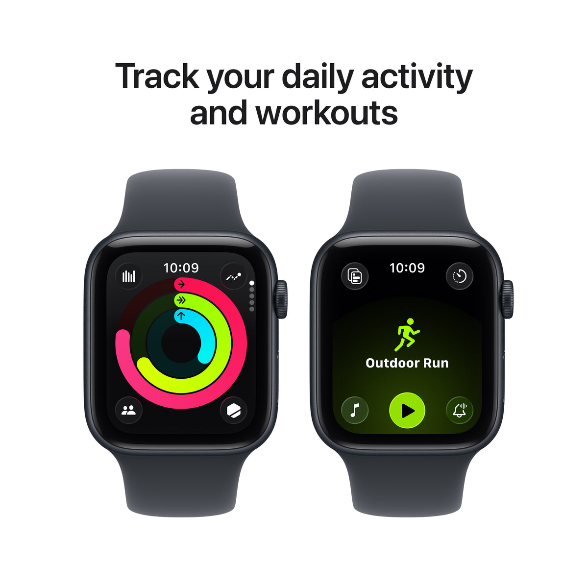 Apple Watch SE 3 GPS 44MM Midnight Aluminium Case with Midnight Sport Band - M/L | MEHQ4MP/A from Apple - DID Electrical