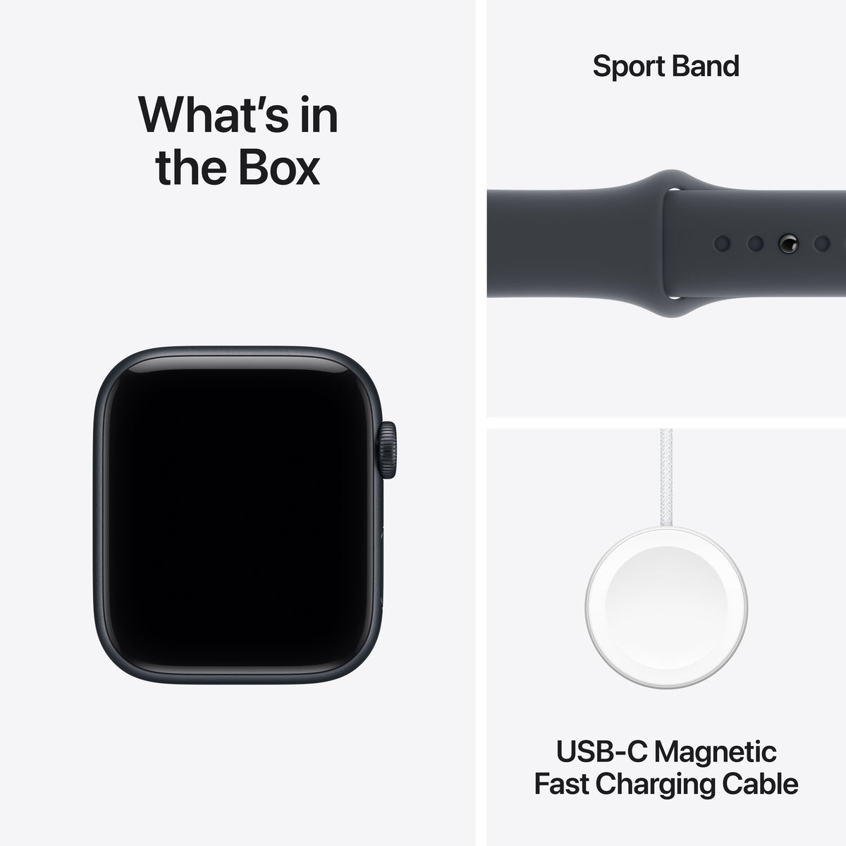 Apple Watch SE 3 GPS 44MM Midnight Aluminium Case with Midnight Sport Band - M/L | MEHQ4MP/A from Apple - DID Electrical