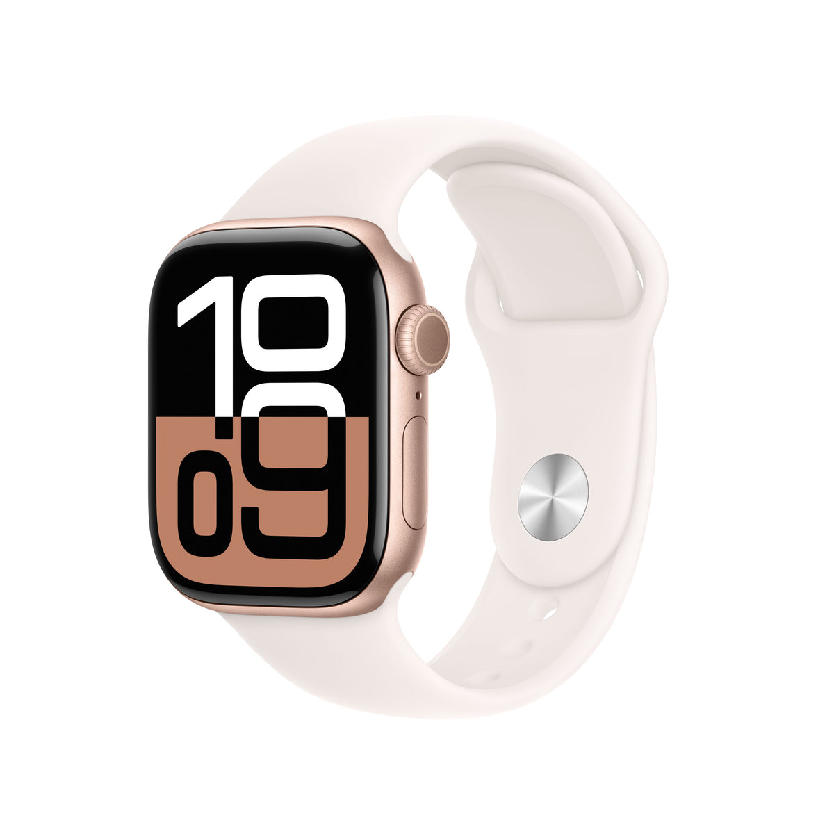 Apple Watch Series 10 GPS 42mm Rose Gold Aluminium Case with Light Blush Sport Band - S/M | MWWH3QA/A from Apple - DID Electrical