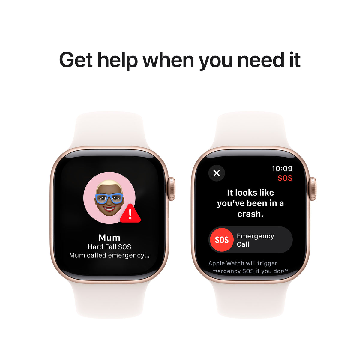 Apple Watch Series 10 GPS 42mm Rose Gold Aluminium Case with Light Blush Sport Band - S/M | MWWH3QA/A from Apple - DID Electrical