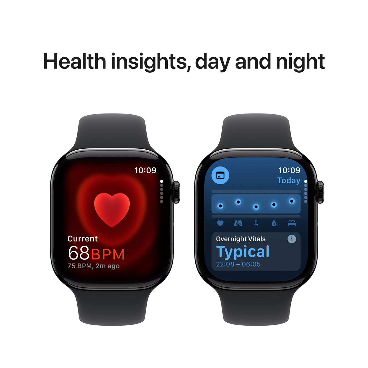 Apple Watch Series 10 GPS 46mm Jet Black Aluminium Case with Black Sport Band - M/L | MWWQ3QA/A from Apple - DID Electrical