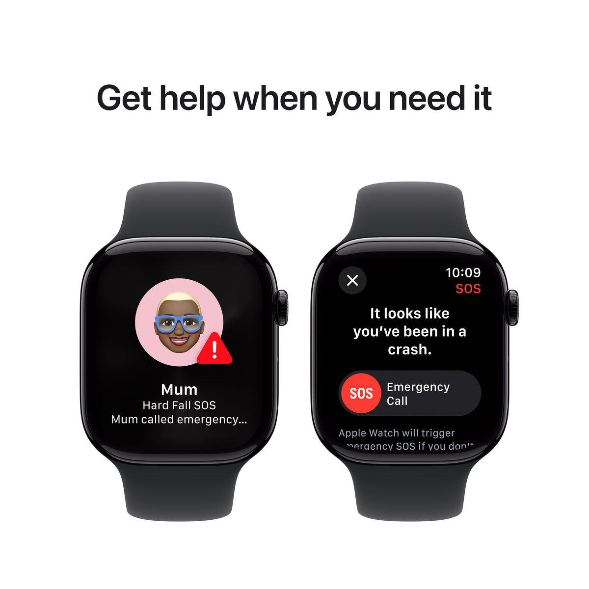Apple Watch Series 10 GPS 46mm Jet Black Aluminium Case with Black Sport Band - M/L | MWWQ3QA/A from Apple - DID Electrical
