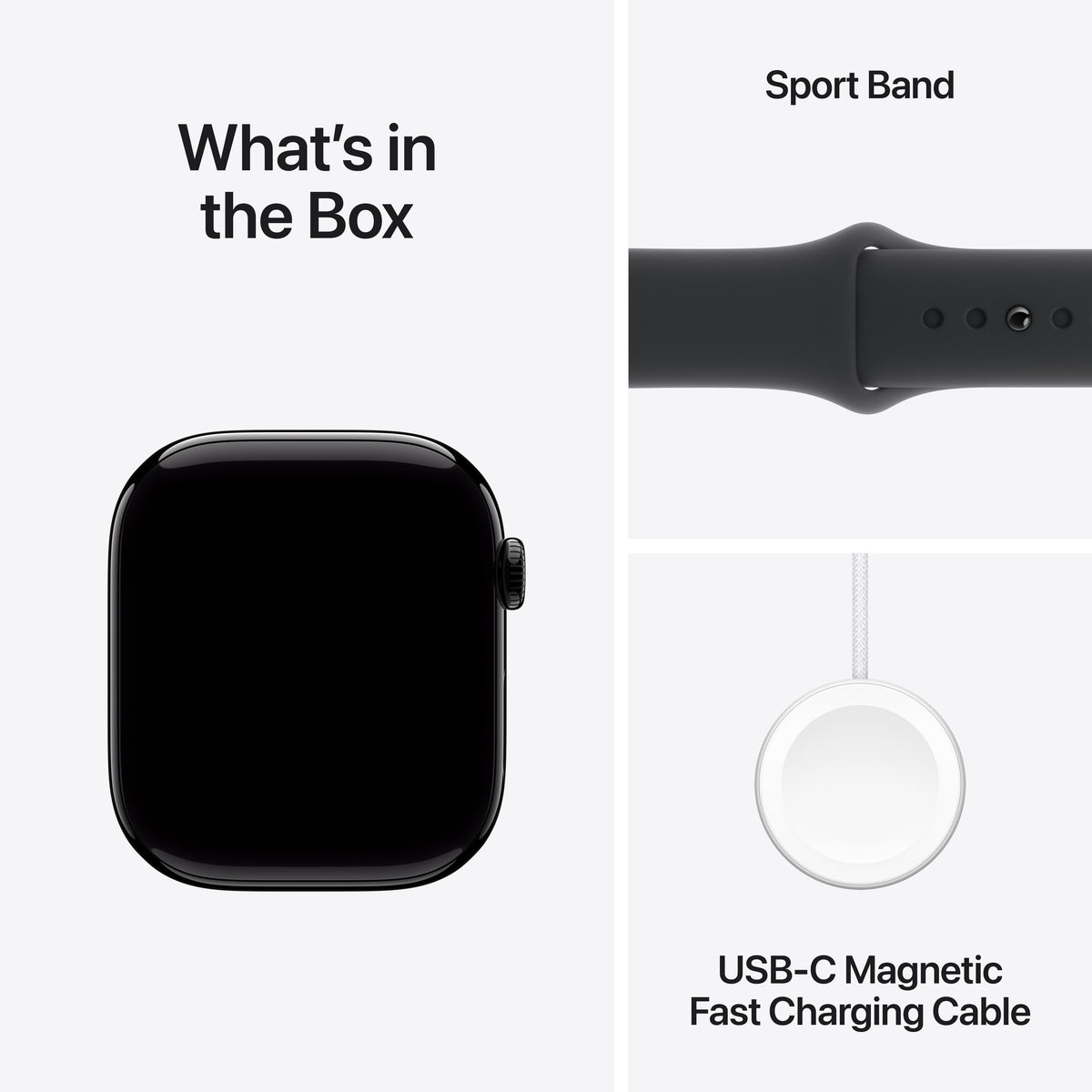 Apple Watch Series 10 GPS 46mm Jet Black Aluminium Case with Black Sport Band - M/L | MWWQ3QA/A from Apple - DID Electrical