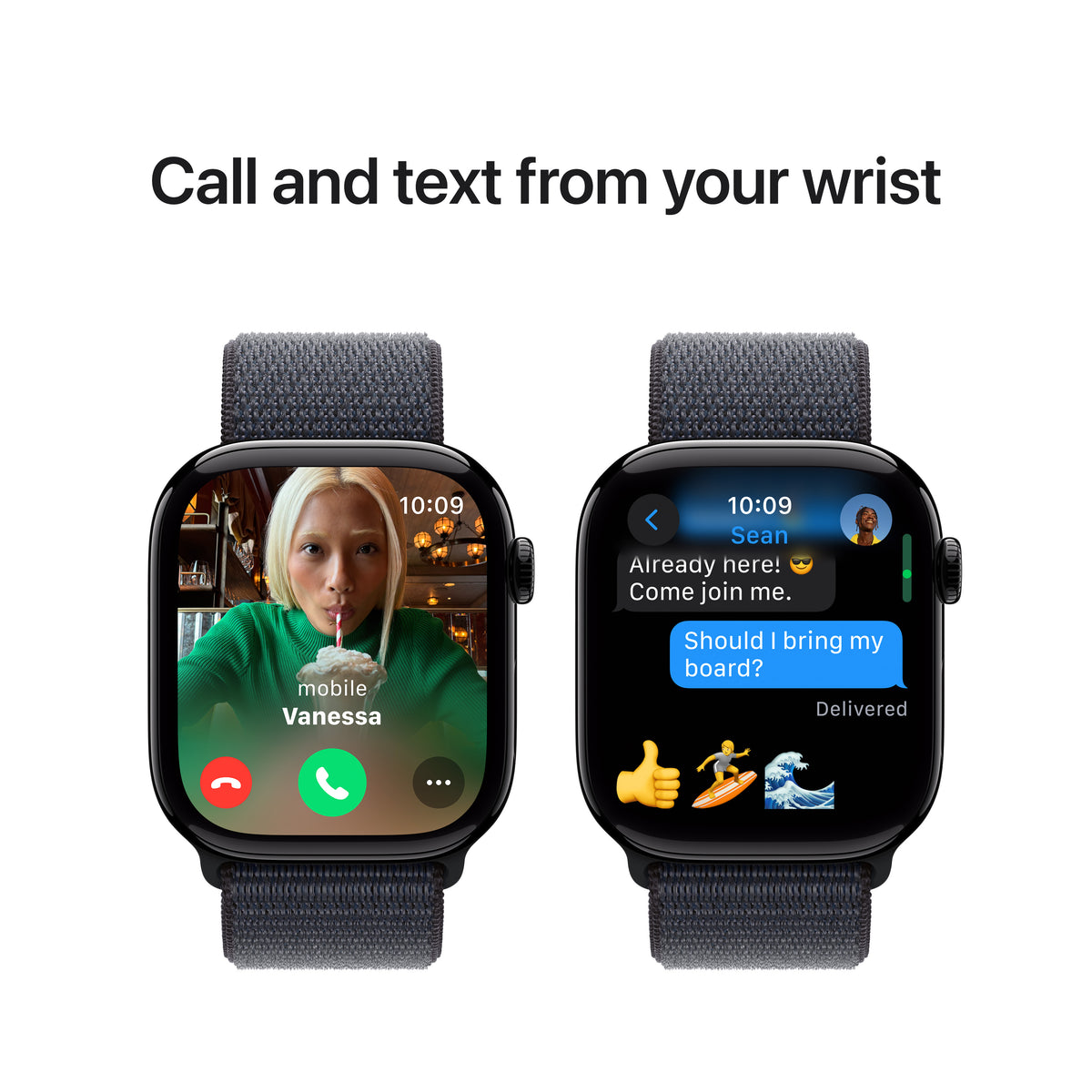 Apple Watch Series 10 GPS + Cellular 46mm Jet Black Aluminium Case with Black Sport Band - M/L | MWY43QA/A from Apple - DID Electrical