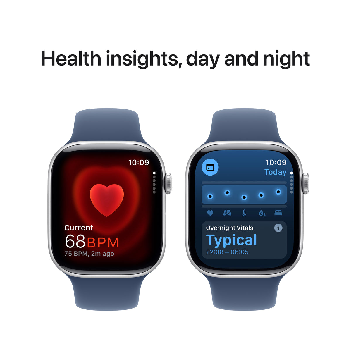 Apple Watch Series 10 GPS 46mm Silver Aluminium Case with Denim Sport Band - M/L | MWWM3QA/A from Apple - DID Electrical